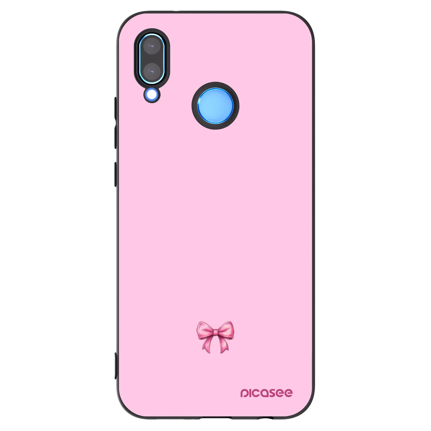 Picasee silikonový černý obal pro Huawei P20 Lite - Blush bow