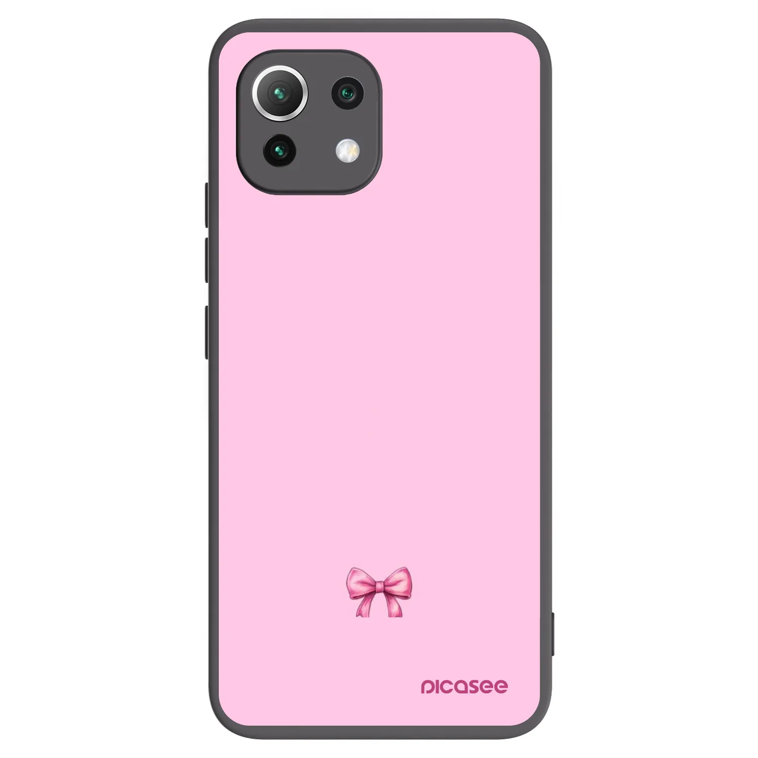 Picasee silikonový černý obal pro Xiaomi Mi 11 Lite - Blush bow