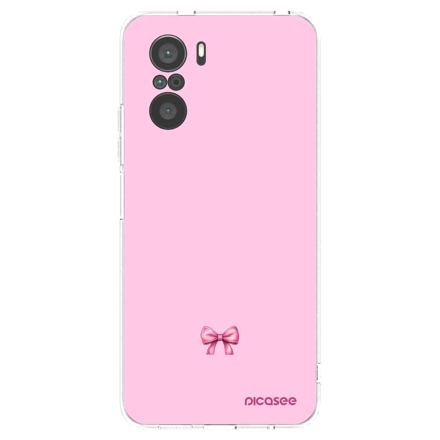 Picasee silikonový průhledný obal pro Xiaomi Poco F3 - Blush bow