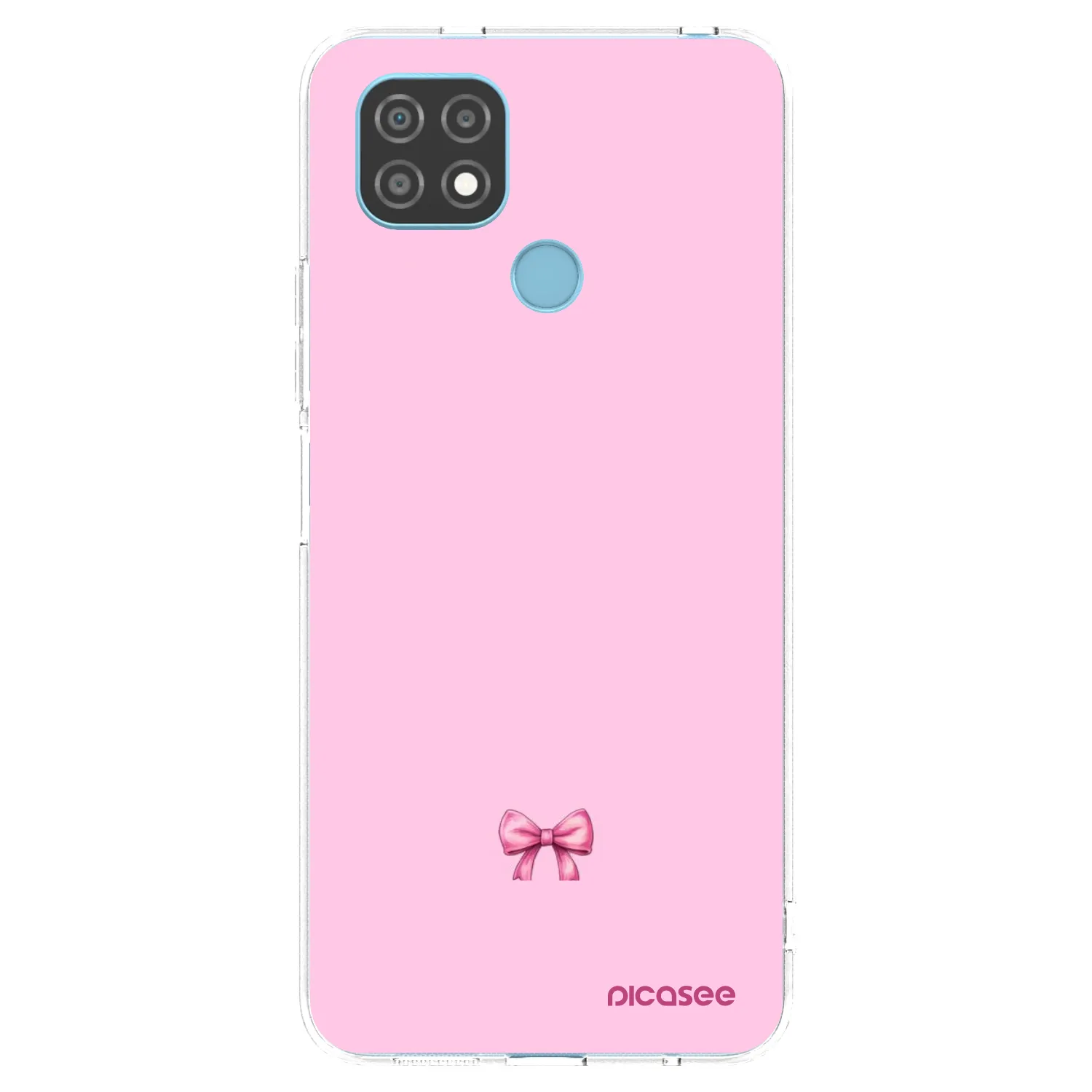 Picasee silikonový průhledný obal pro Realme C21 - Blush bow