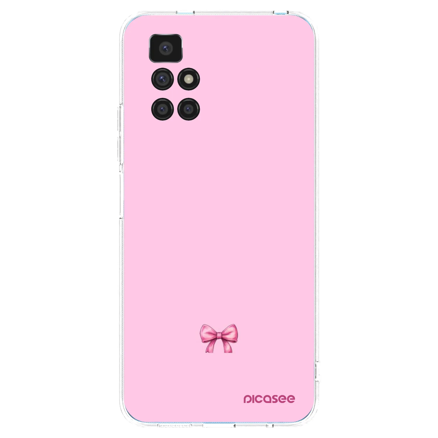 Picasee silikonový průhledný obal pro Xiaomi Redmi 10 - Blush bow