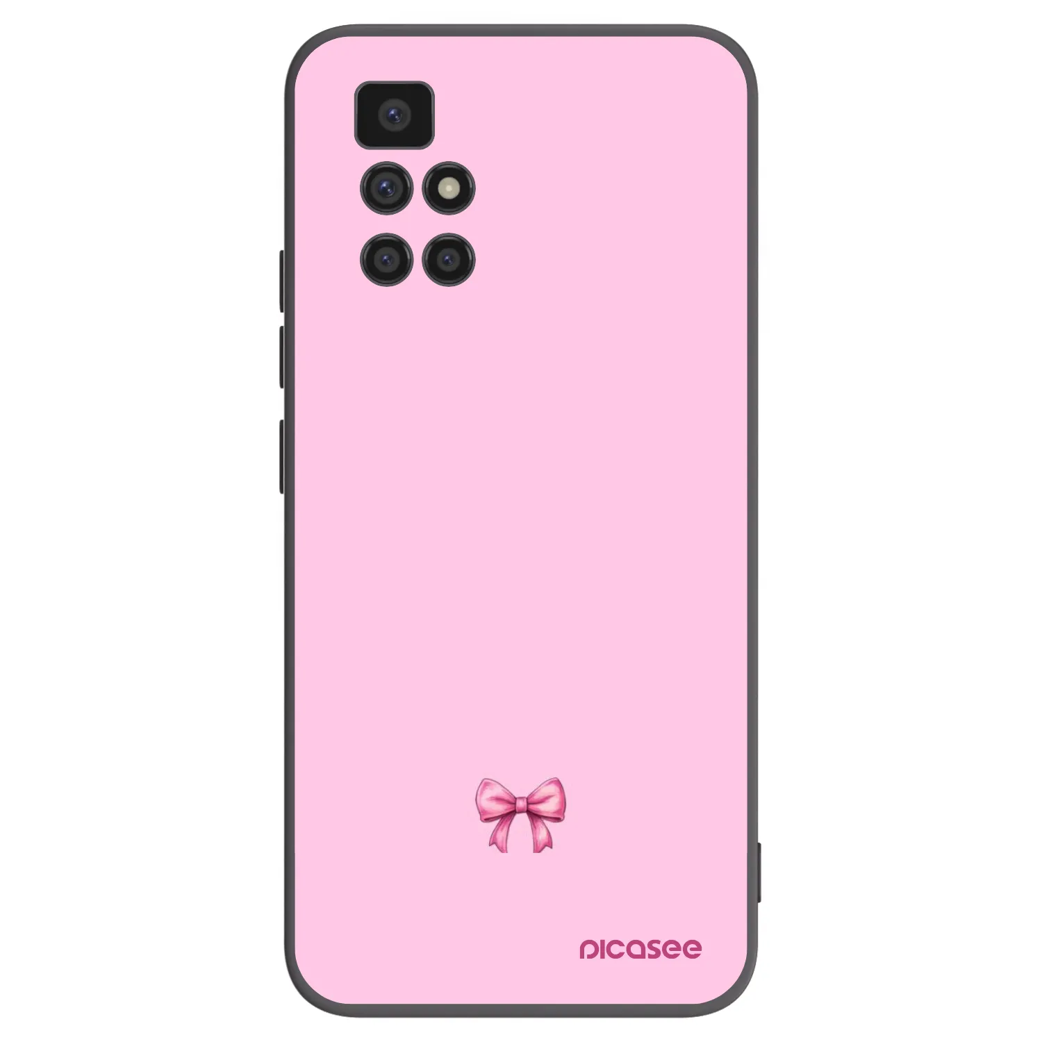 Picasee silikonový černý obal pro Xiaomi Redmi 10 - Blush bow