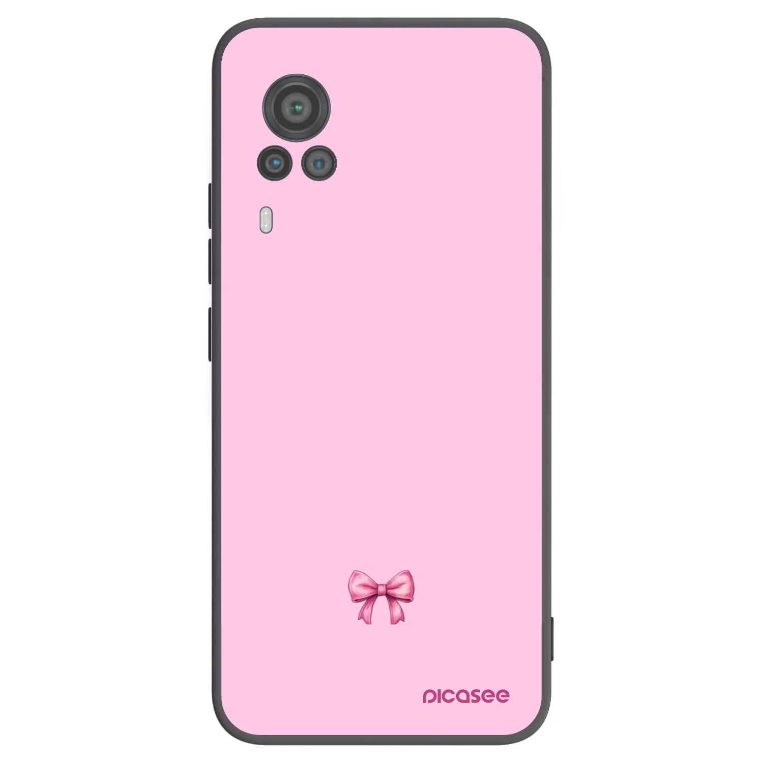 Picasee silikonový černý obal pro Vivo X60 Pro 5G - Blush bow