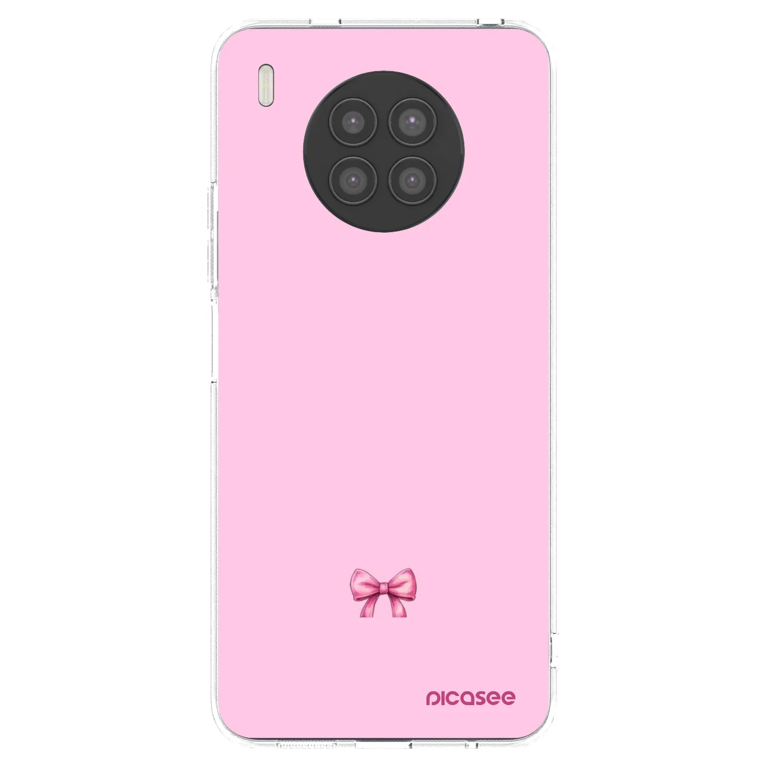 Picasee silikonový průhledný obal pro Huawei Nova 8i - Blush bow