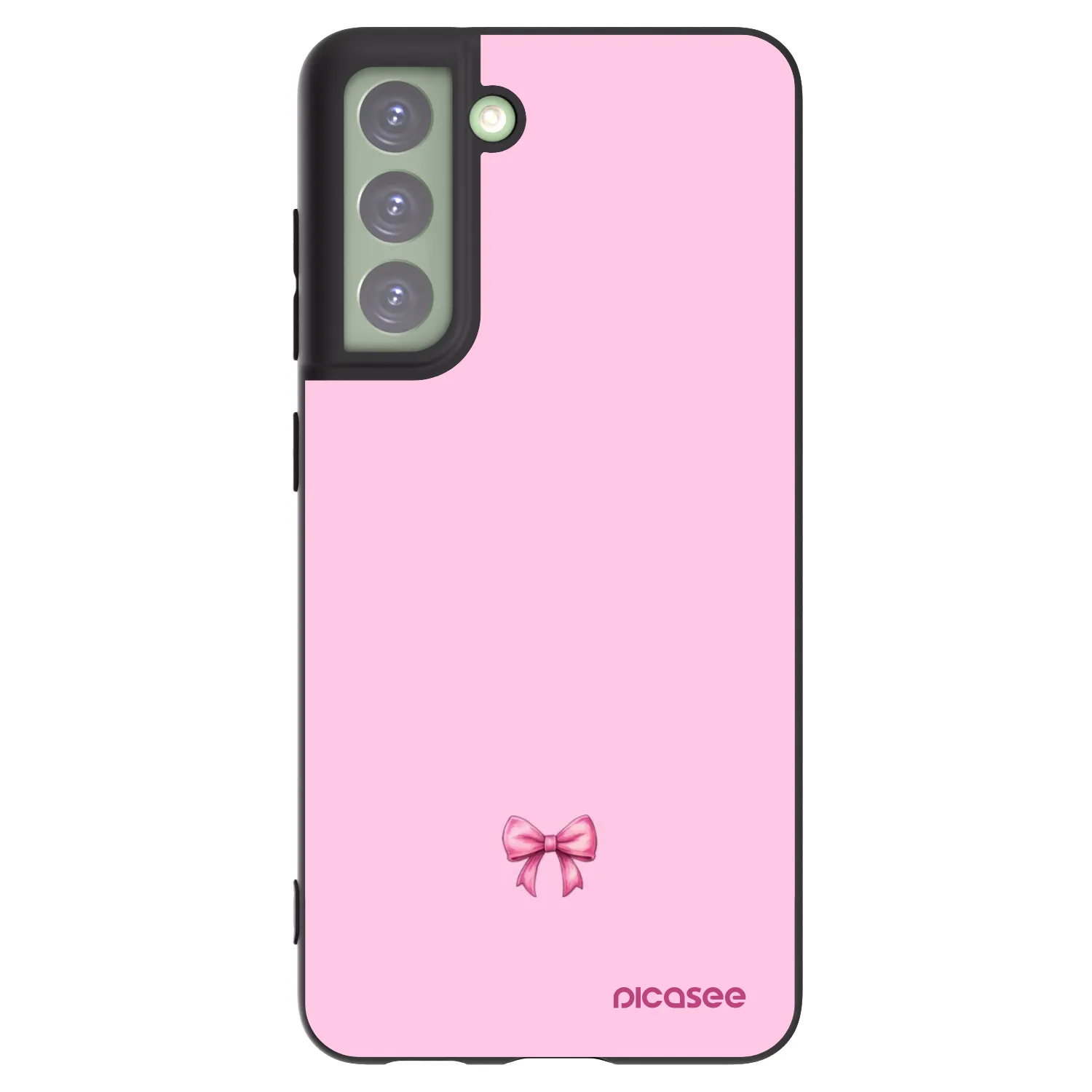Picasee silikonový černý obal pro Samsung Galaxy S21 FE 5G - Blush bow