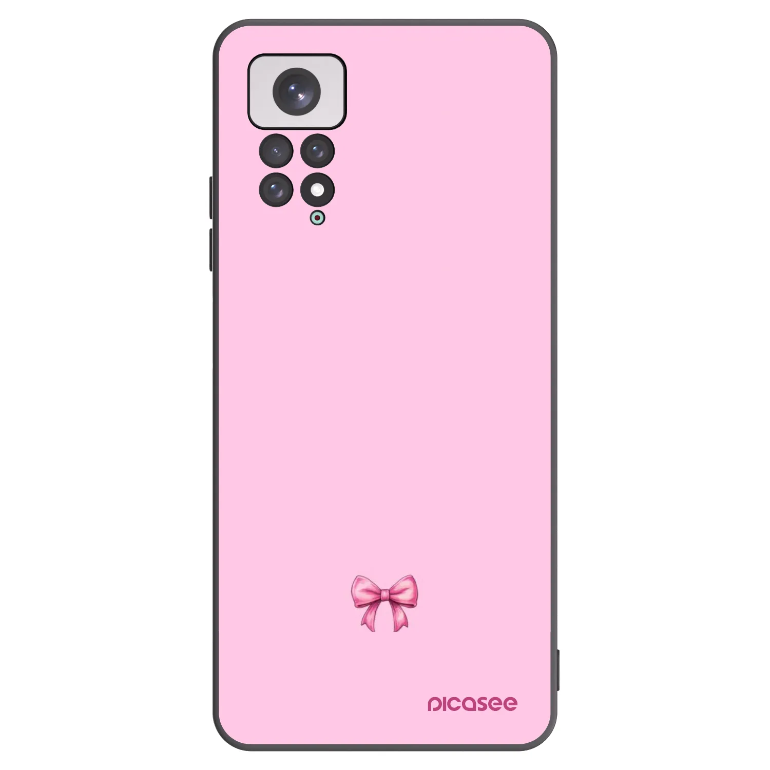 Picasee silikonový černý obal pro Xiaomi Redmi Note 11 - Blush bow