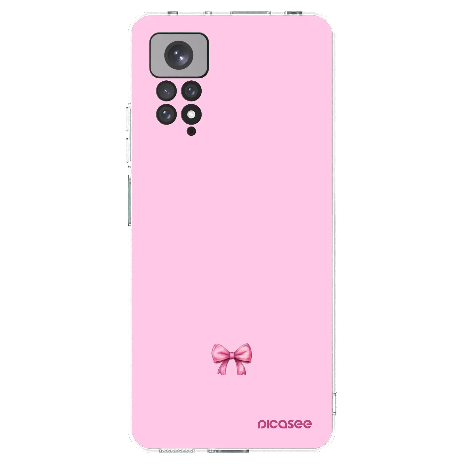 Picasee silikonový průhledný obal pro Xiaomi Redmi Note 11 - Blush bow