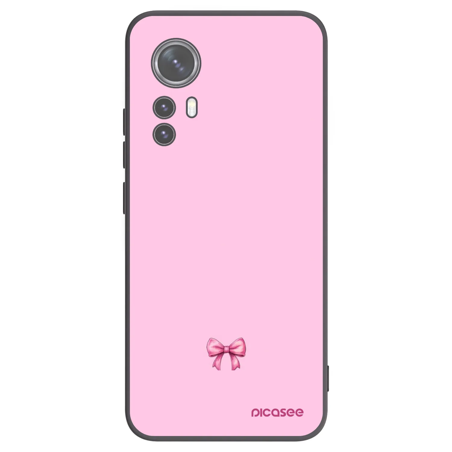 Picasee silikonový černý obal pro Xiaomi 12 - Blush bow