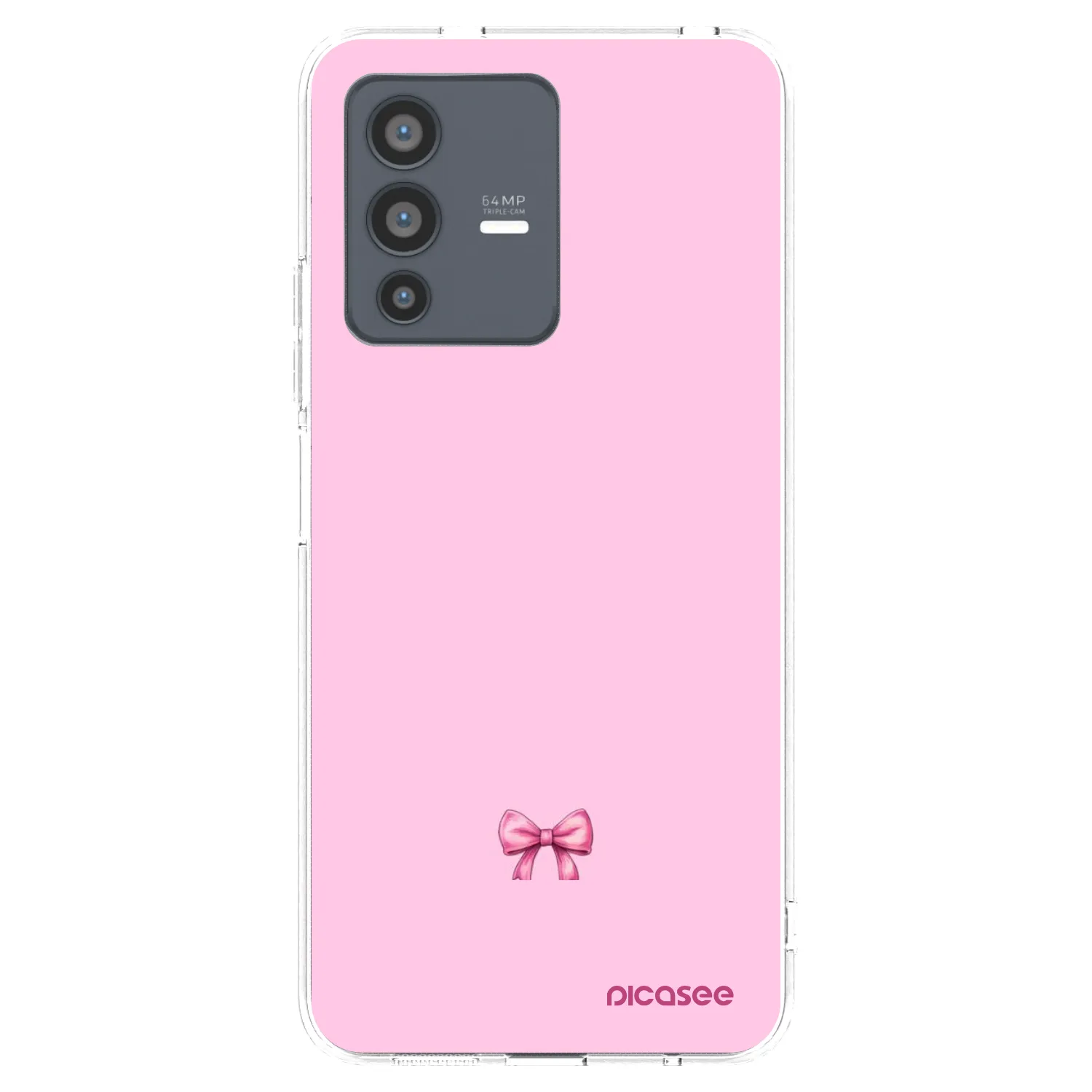Picasee silikonový průhledný obal pro Vivo V23 5G - Blush bow