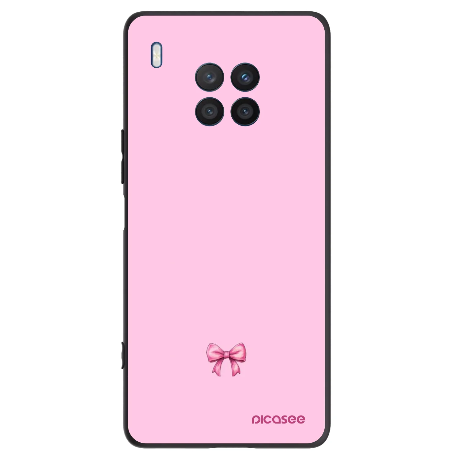Picasee silikonový černý obal pro Honor 50 Lite - Blush bow