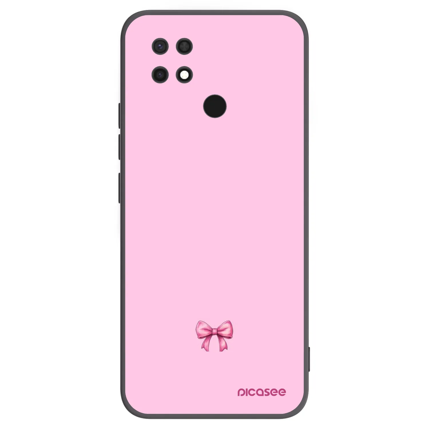 Picasee silikonový černý obal pro Xiaomi Redmi 10C - Blush bow
