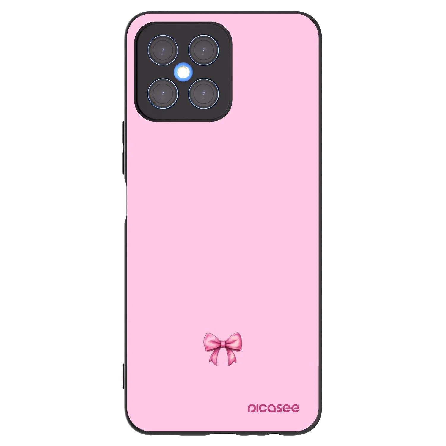 Picasee silikonový černý obal pro Honor X8 4G - Blush bow