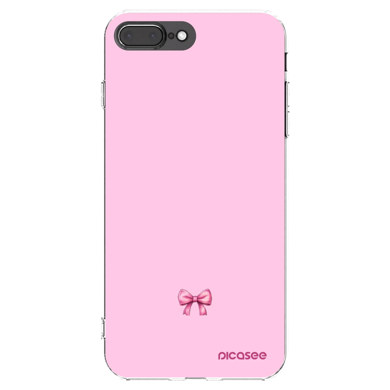 Picasee silikonový průhledný obal pro Apple iPhone 8 Plus - Blush bow