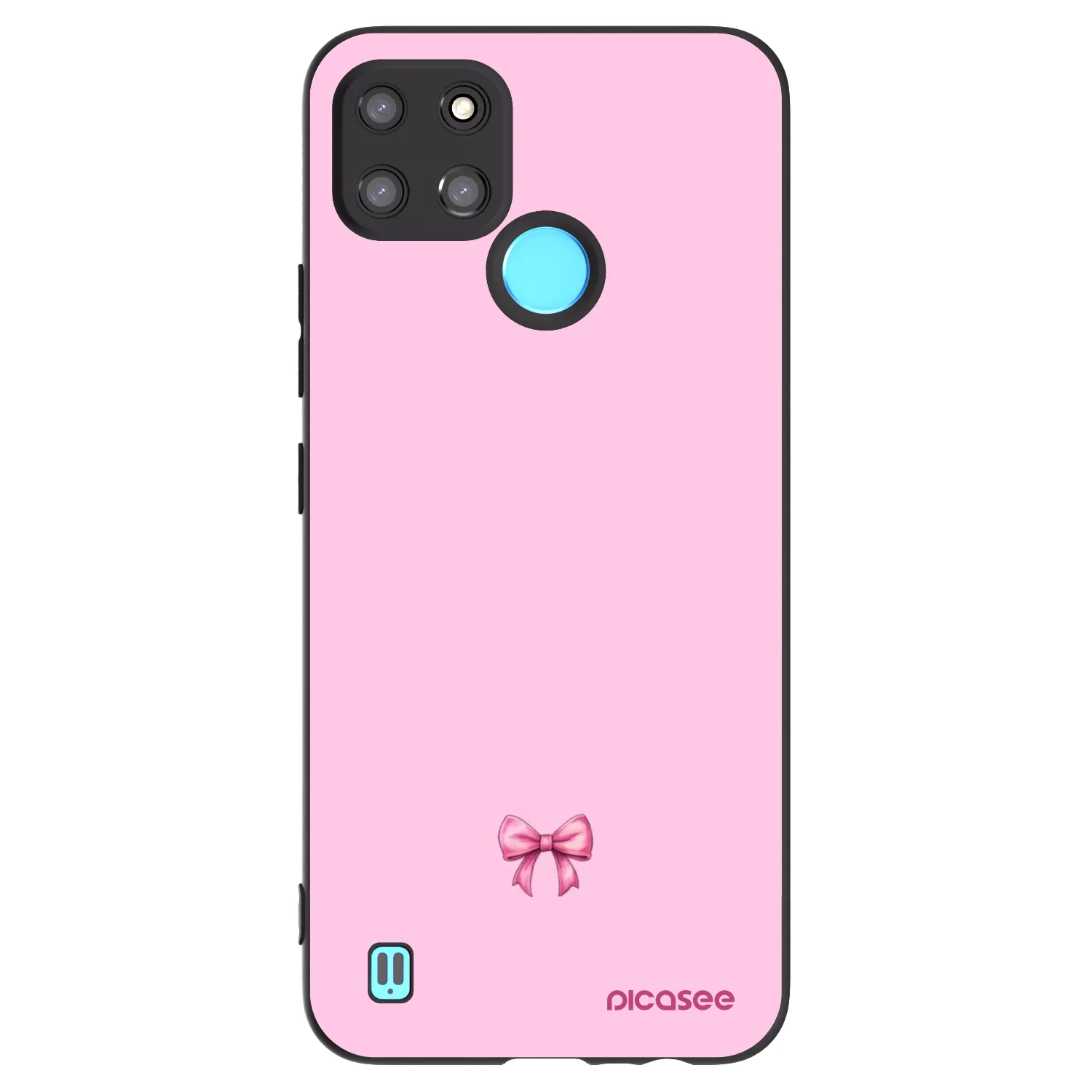 Picasee silikonový černý obal pro Realme C21Y - Blush bow