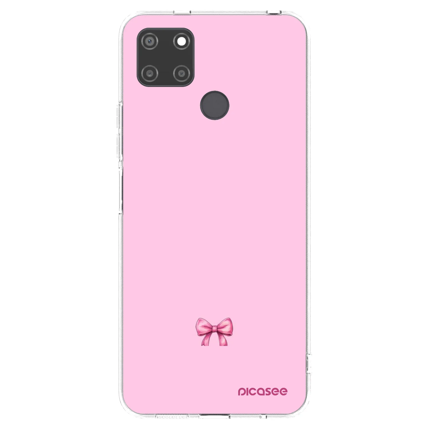 Picasee silikonový průhledný obal pro Realme C21Y - Blush bow