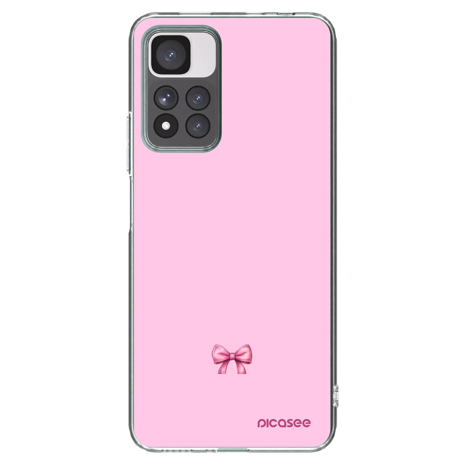 Picasee silikonový průhledný obal pro Xiaomi Redmi Note 11 Pro+ 5G - Blush bow
