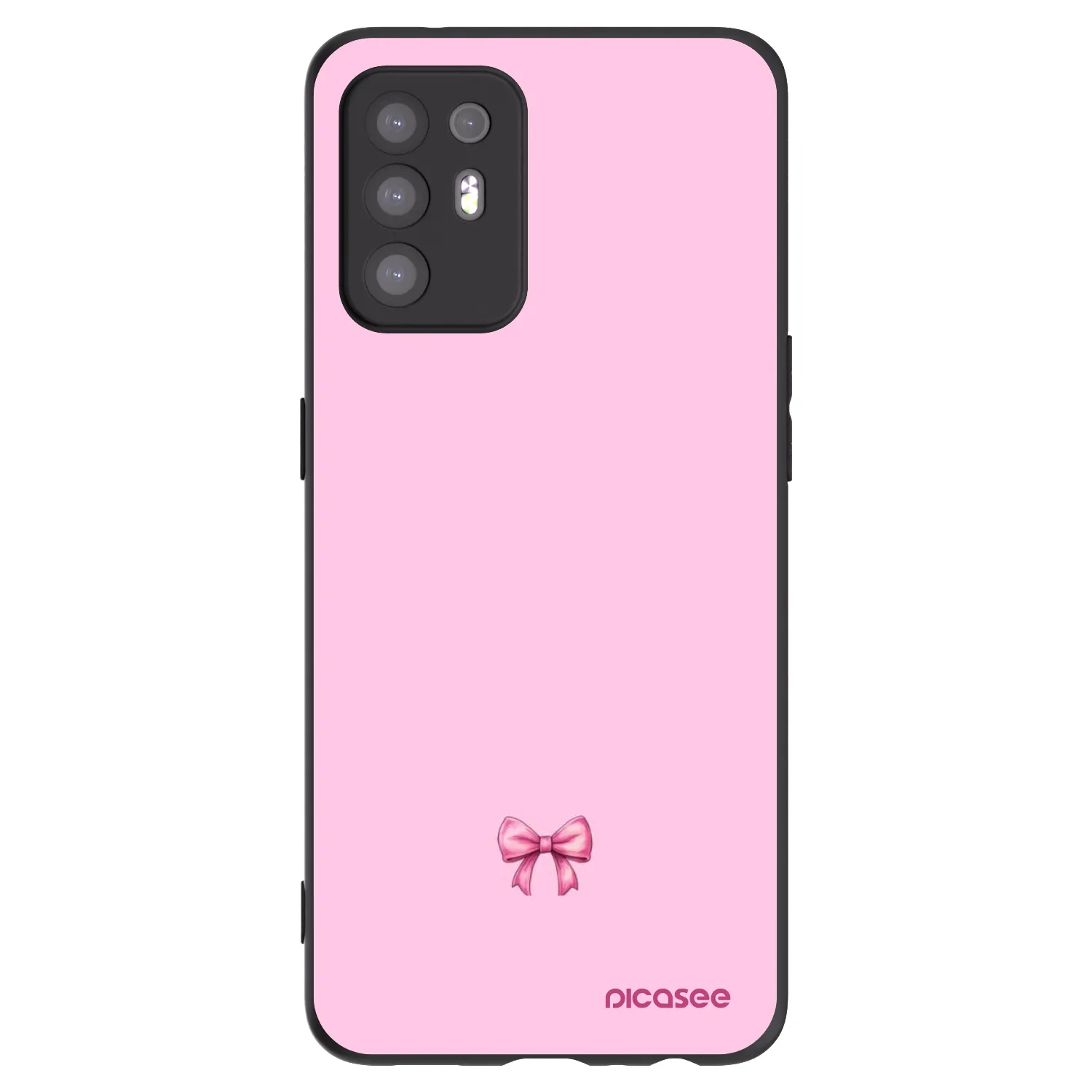Picasee silikonový černý obal pro OPPO A94 5G - Blush bow