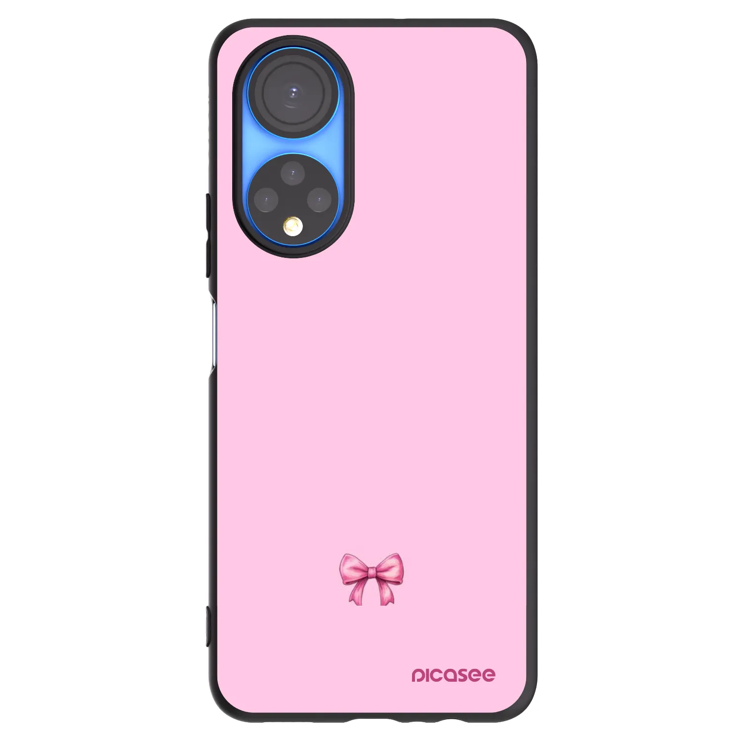 Picasee silikonový černý obal pro Honor X7 - Blush bow