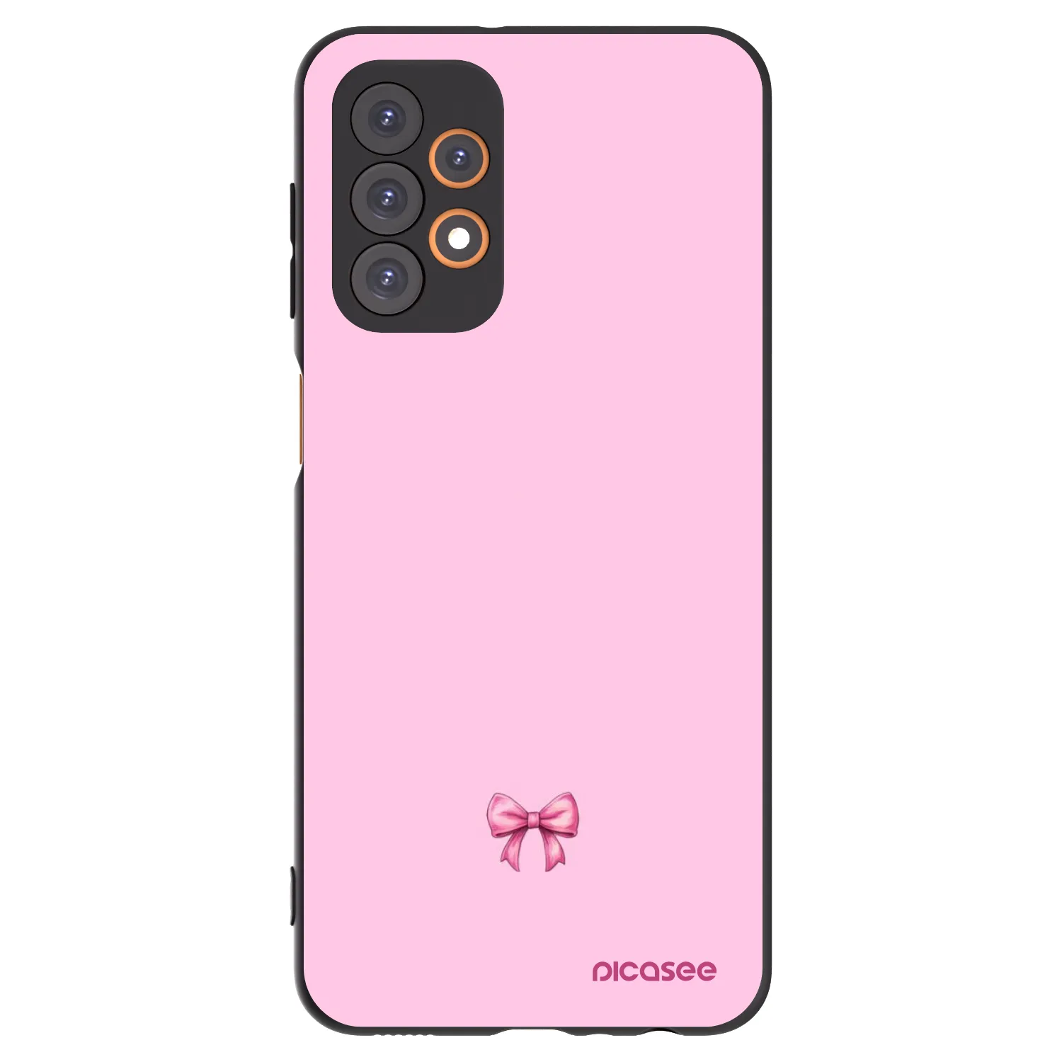 Picasee silikonový černý obal pro Samsung Galaxy A23 A235F 4G - Blush bow