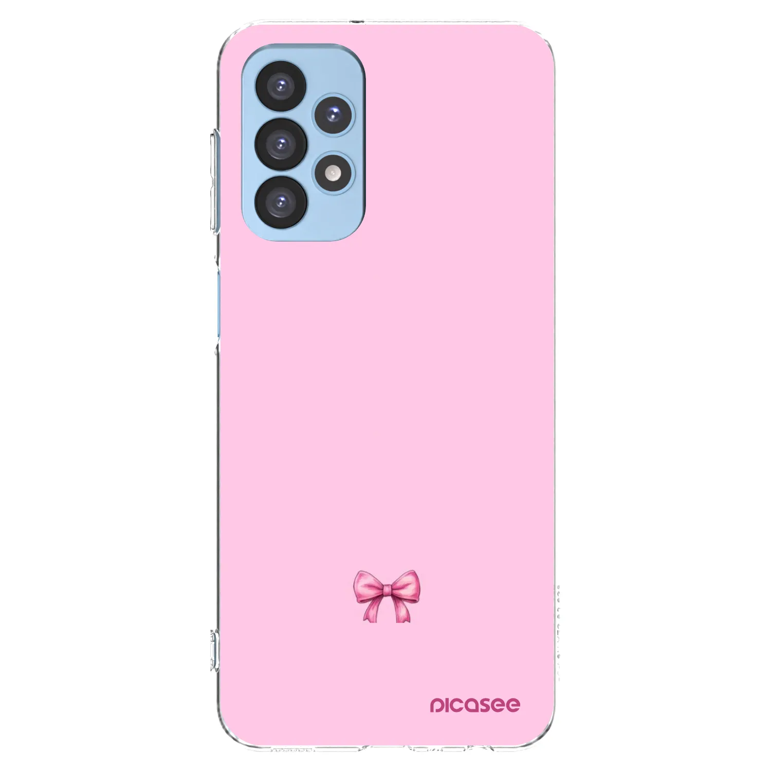 Picasee silikonový průhledný obal pro Samsung Galaxy A23 A235F 4G - Blush bow