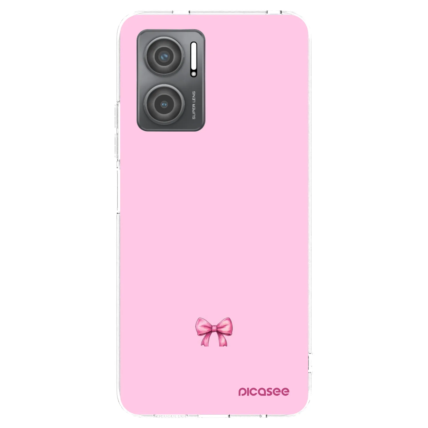 Picasee silikonový průhledný obal pro Xiaomi Redmi 10 5G - Blush bow
