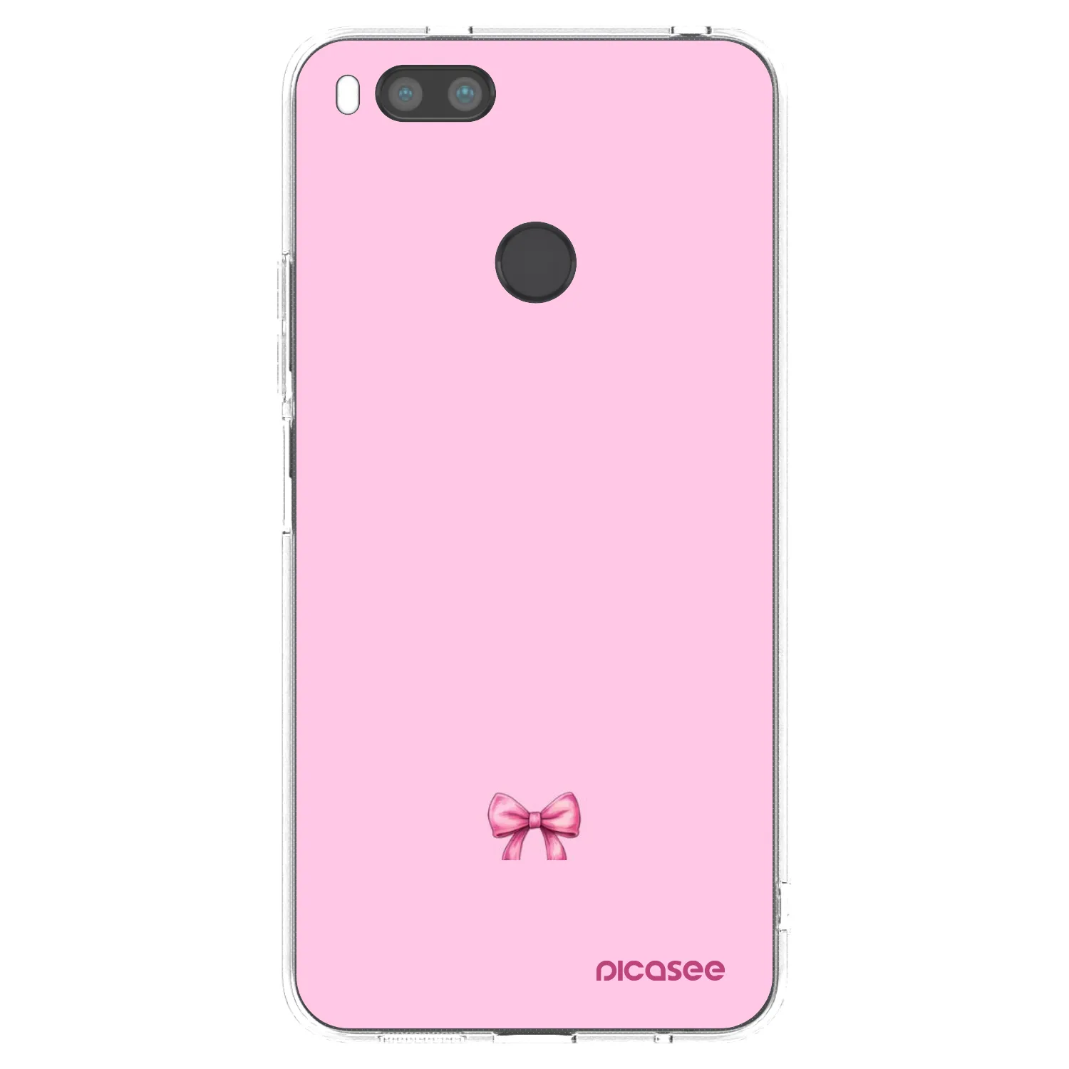 Picasee silikonový průhledný obal pro Xiaomi Redmi A1 - Blush bow