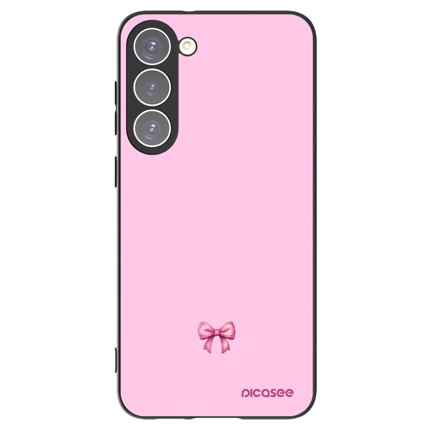 Picasee silikonový černý obal pro Samsung Galaxy S23+ 5G - Blush bow