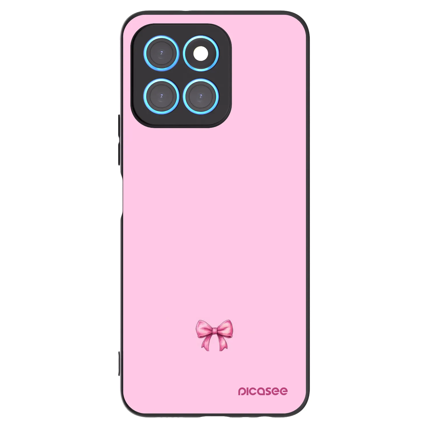 Picasee silikonový černý obal pro Honor X8 5G - Blush bow