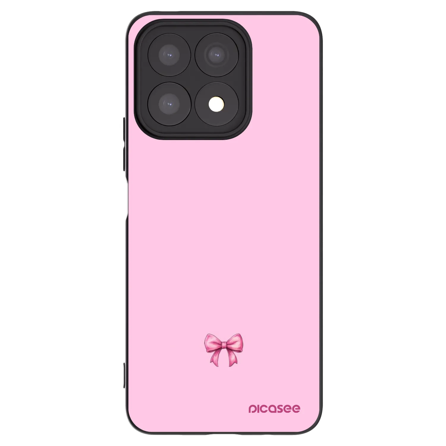 Picasee silikonový černý obal pro Honor X8a - Blush bow
