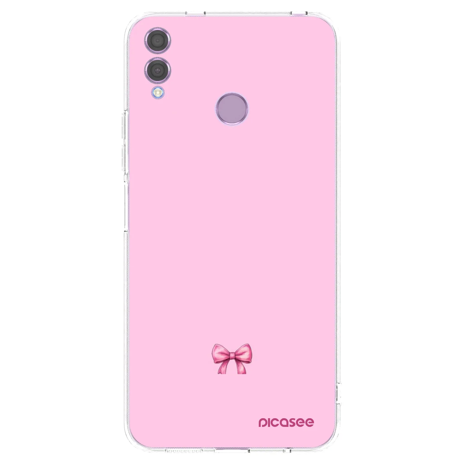 Picasee silikonový průhledný obal pro Honor 8X - Blush bow