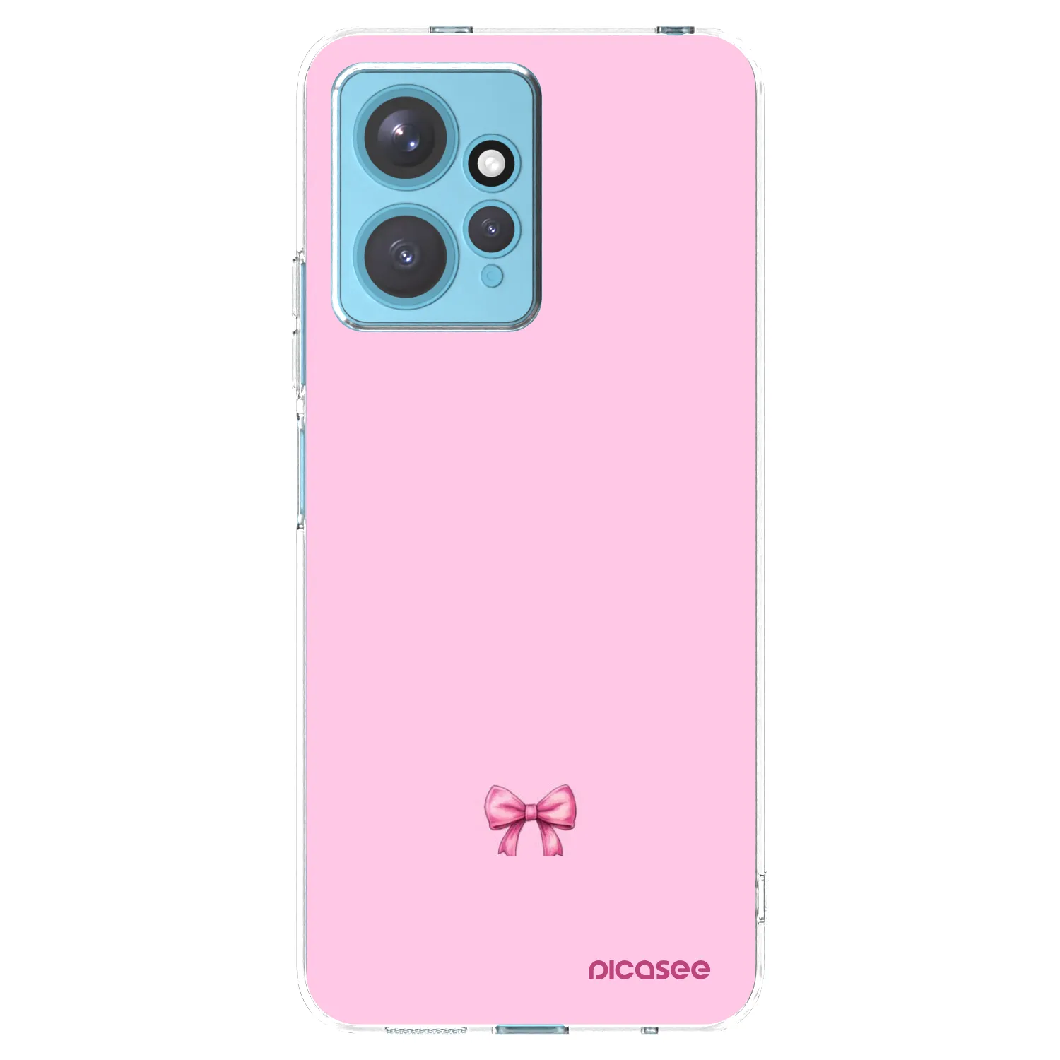 Picasee silikonový průhledný obal pro Xiaomi Redmi Note 12 4G - Blush bow