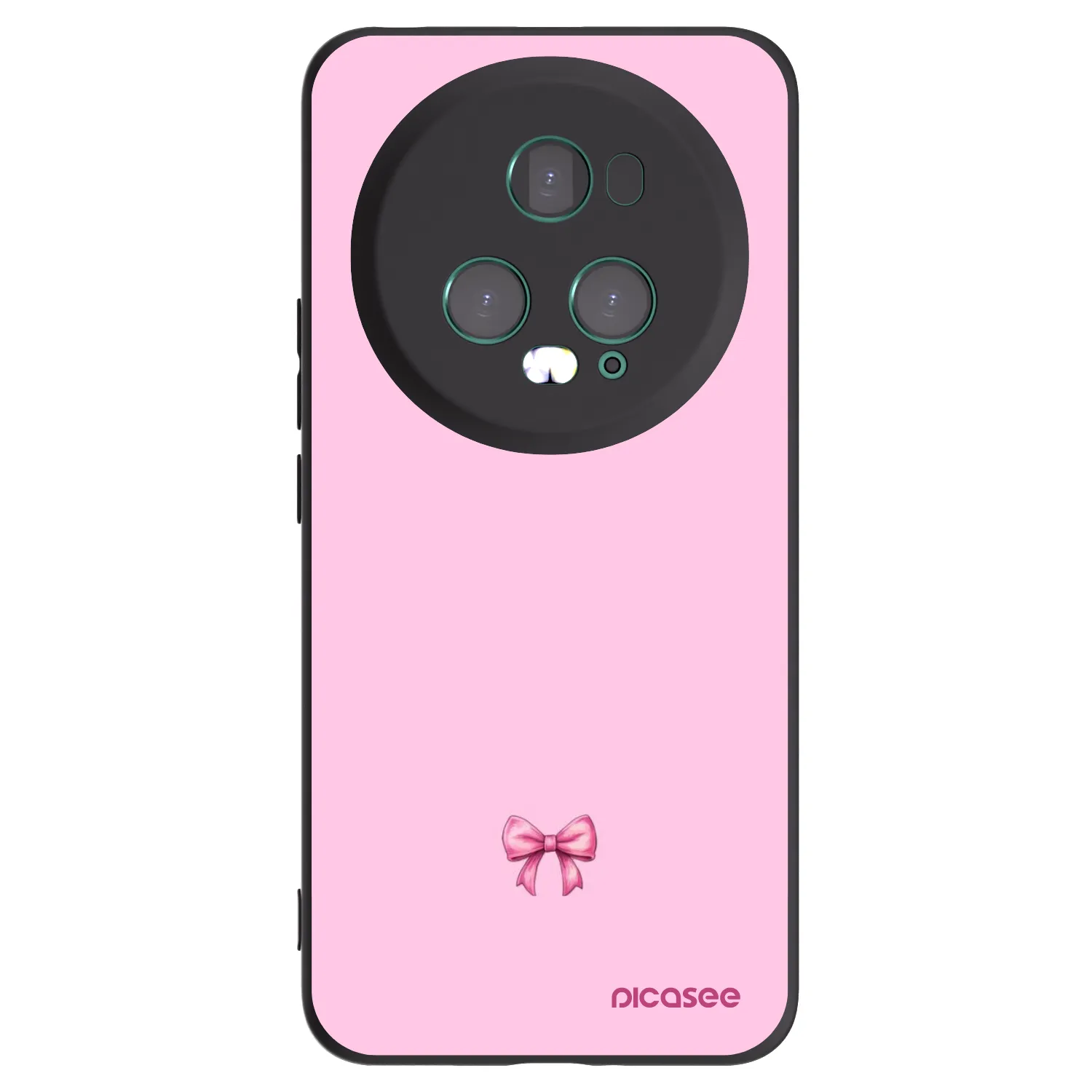 Picasee silikonový černý obal pro Honor Magic5 Pro - Blush bow