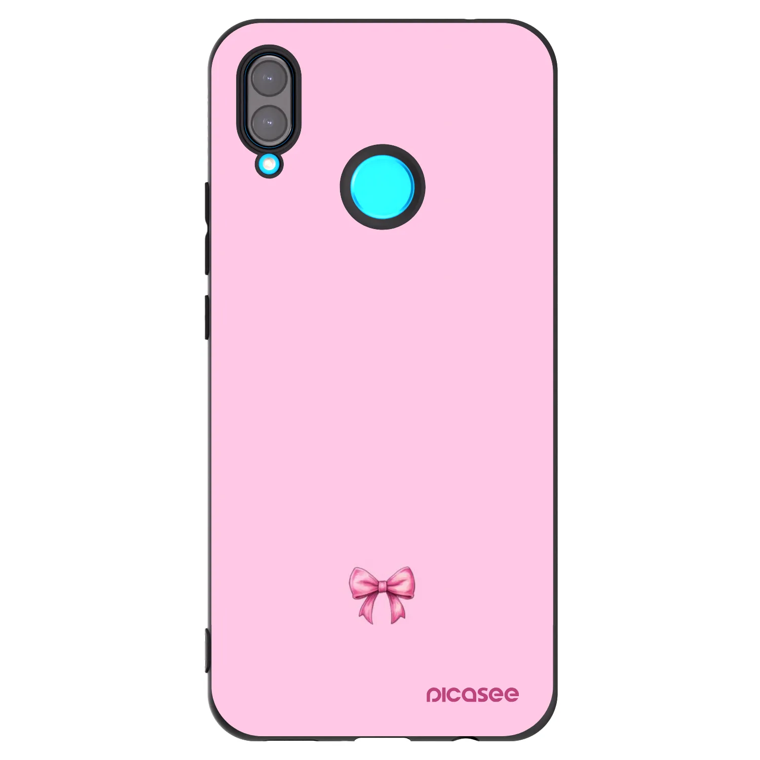 Picasee silikonový černý obal pro Huawei Nova 3i - Blush bow