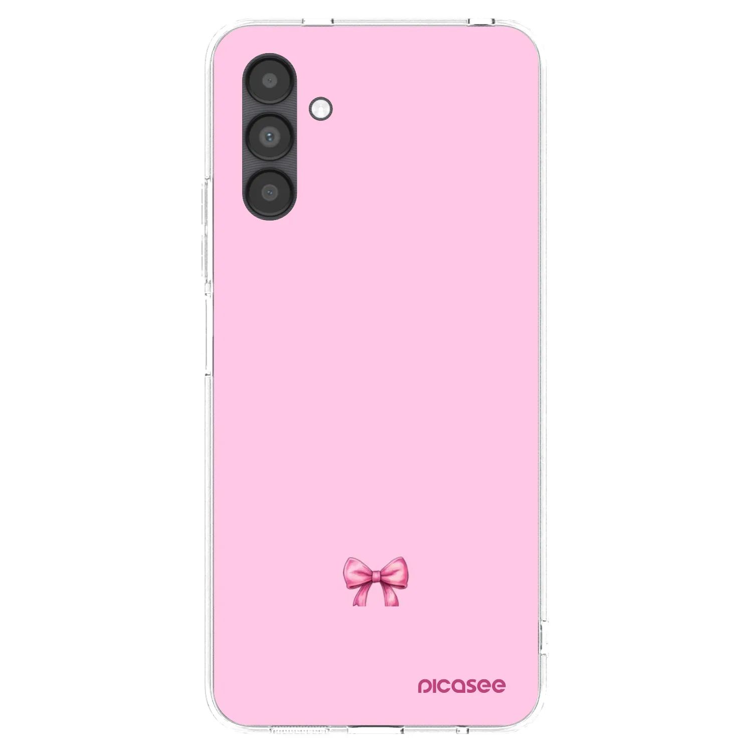 Picasee silikonový průhledný obal pro Samsung Galaxy A04s A047F - Blush bow