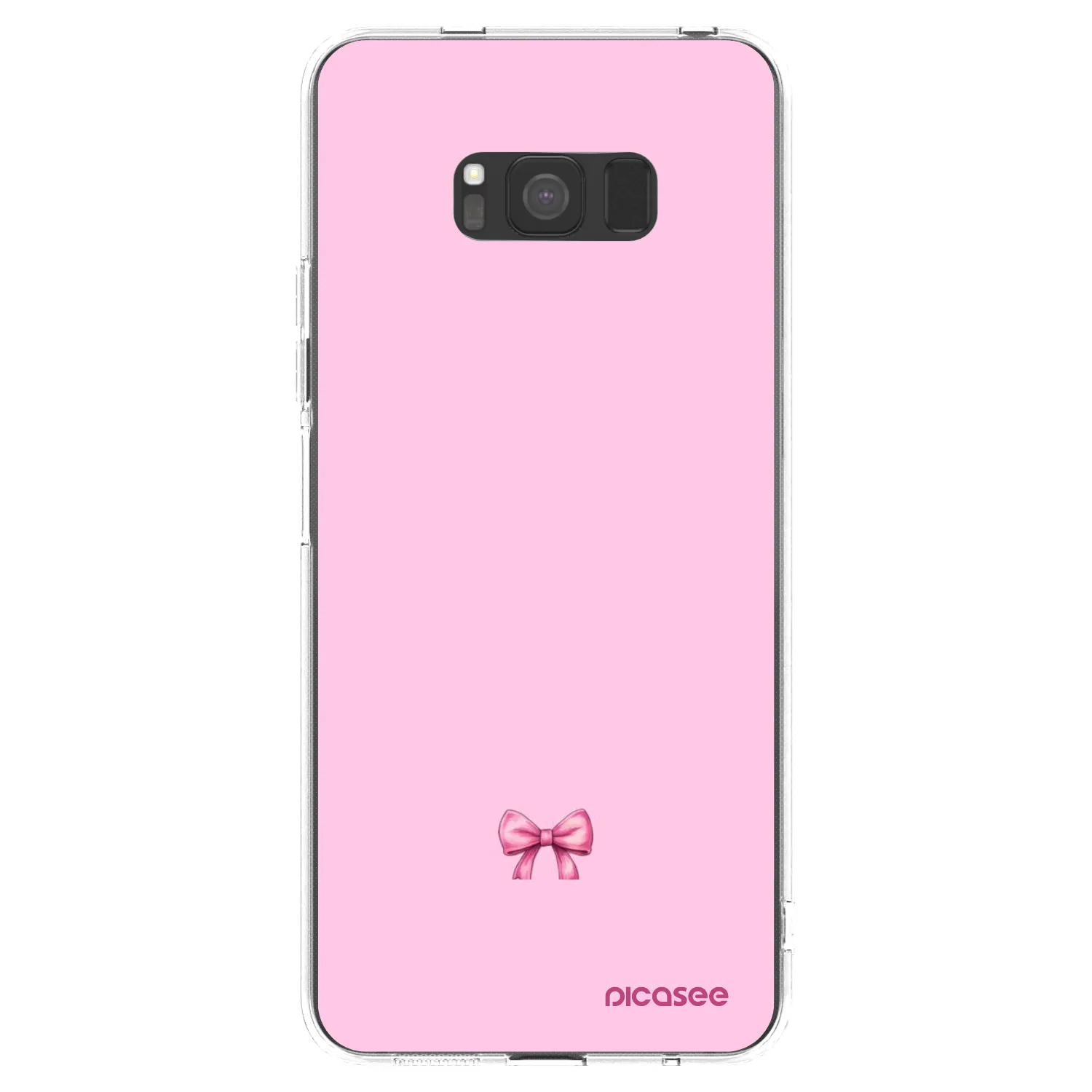 Picasee silikonový průhledný obal pro Samsung Galaxy S8 G950F - Blush bow