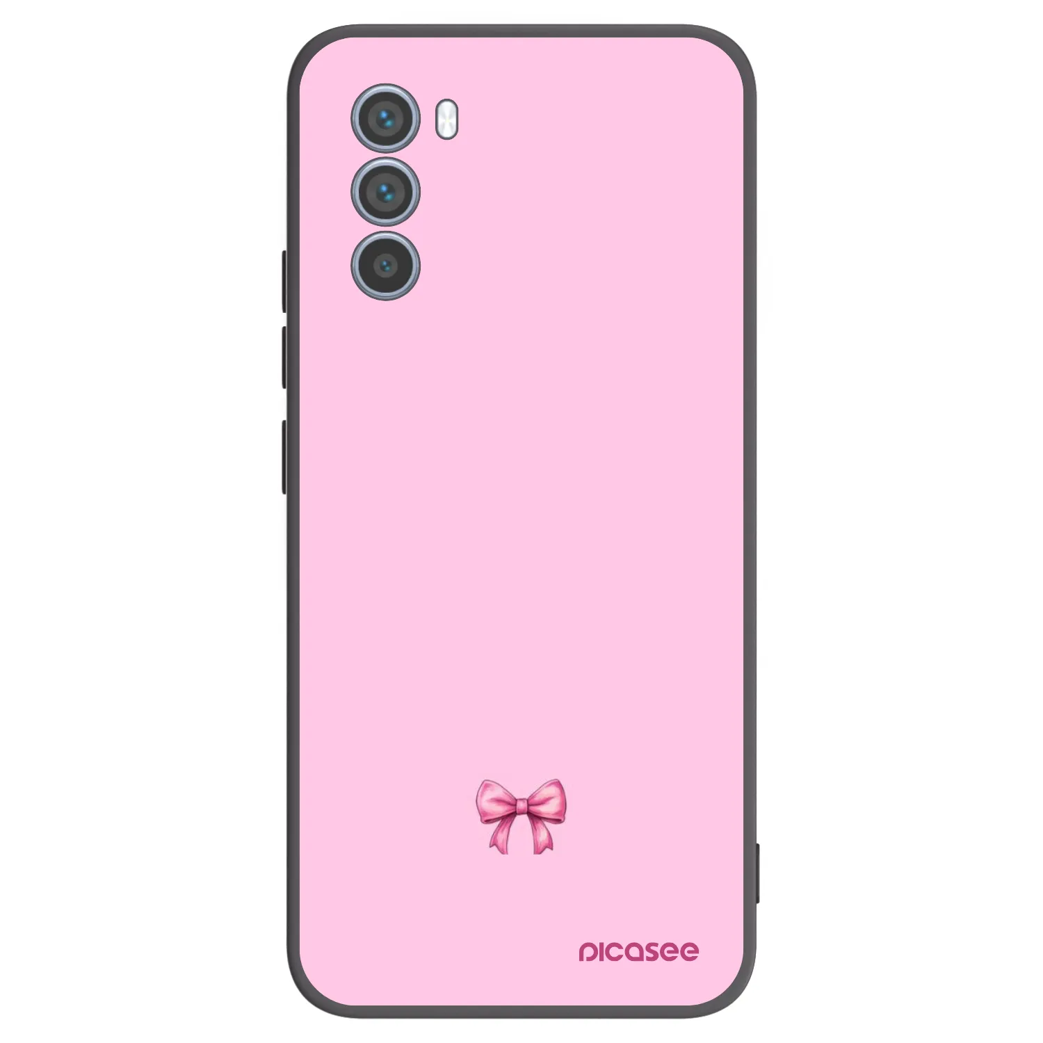 Picasee silikonový černý obal pro Motorola Moto G62 - Blush bow