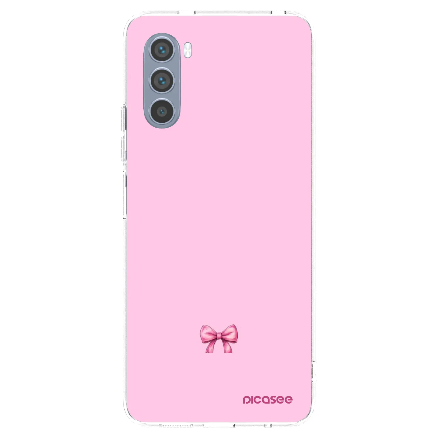 Picasee silikonový průhledný obal pro Motorola Moto G62 - Blush bow