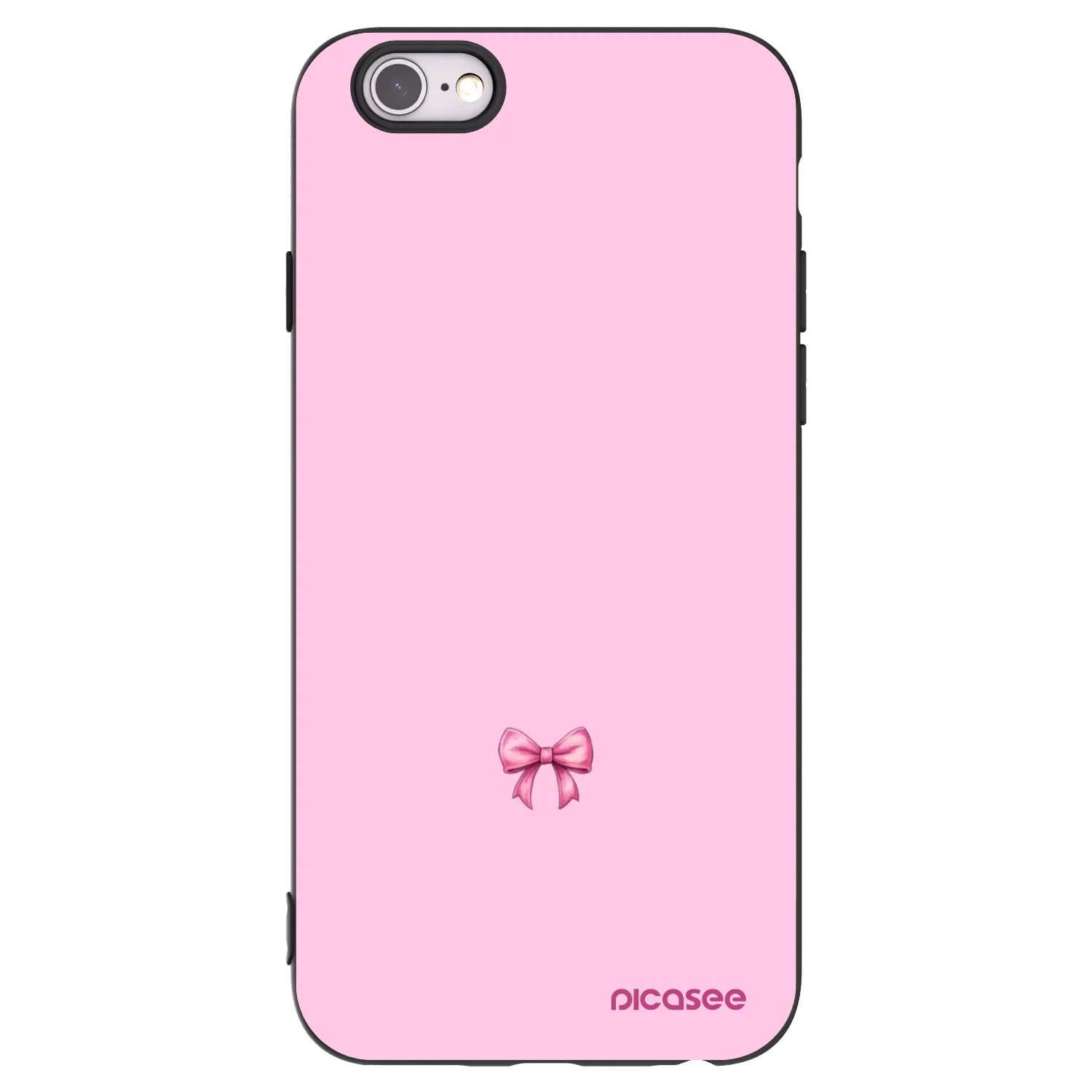 Picasee silikonový černý obal pro Apple iPhone 6/6S - Blush bow