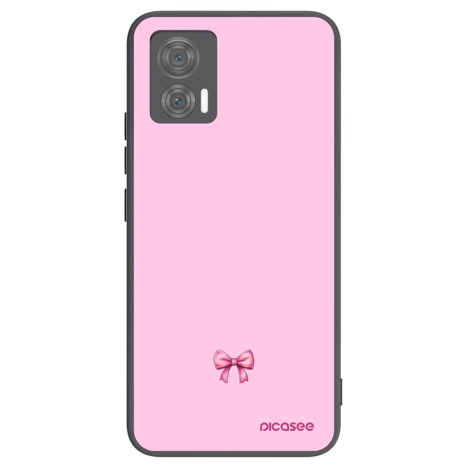 Picasee silikonový černý obal pro Motorola Edge 30 Neo - Blush bow