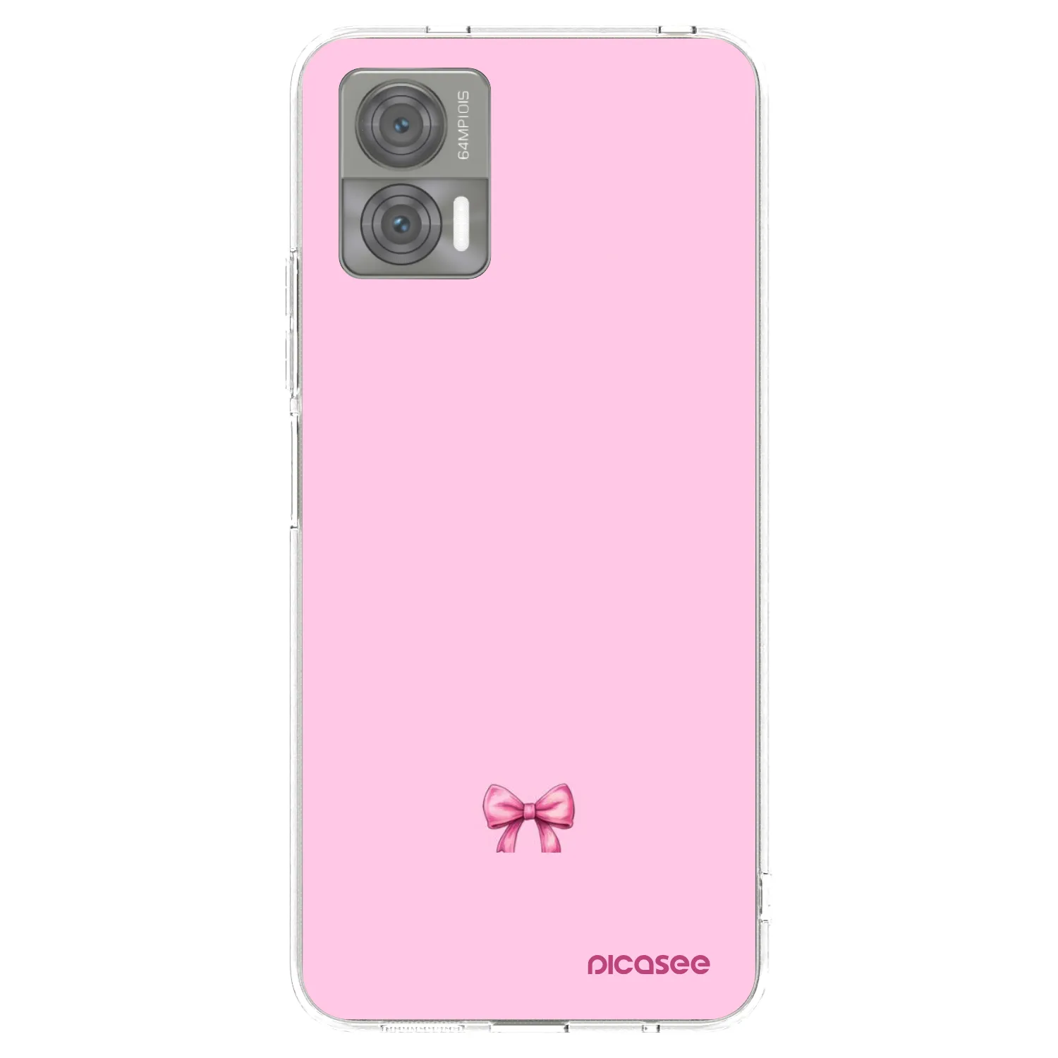 Picasee silikonový průhledný obal pro Motorola Edge 30 Neo - Blush bow