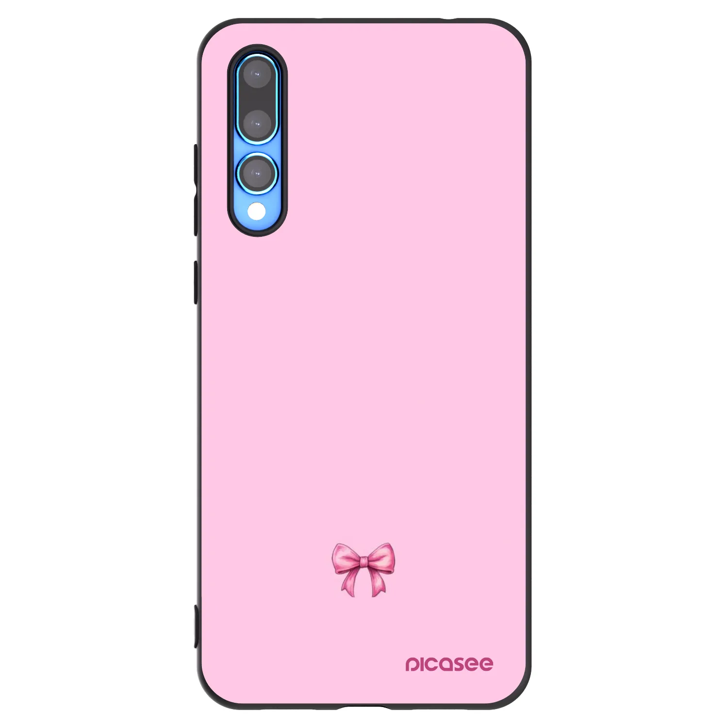 Picasee silikonový černý obal pro Huawei P20 Pro - Blush bow