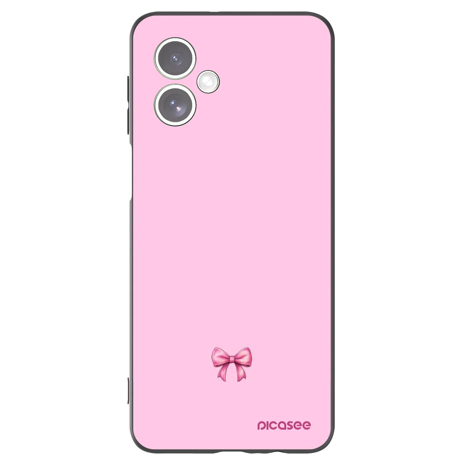 Picasee silikonový černý obal pro Motorola Moto G54 5G - Blush bow