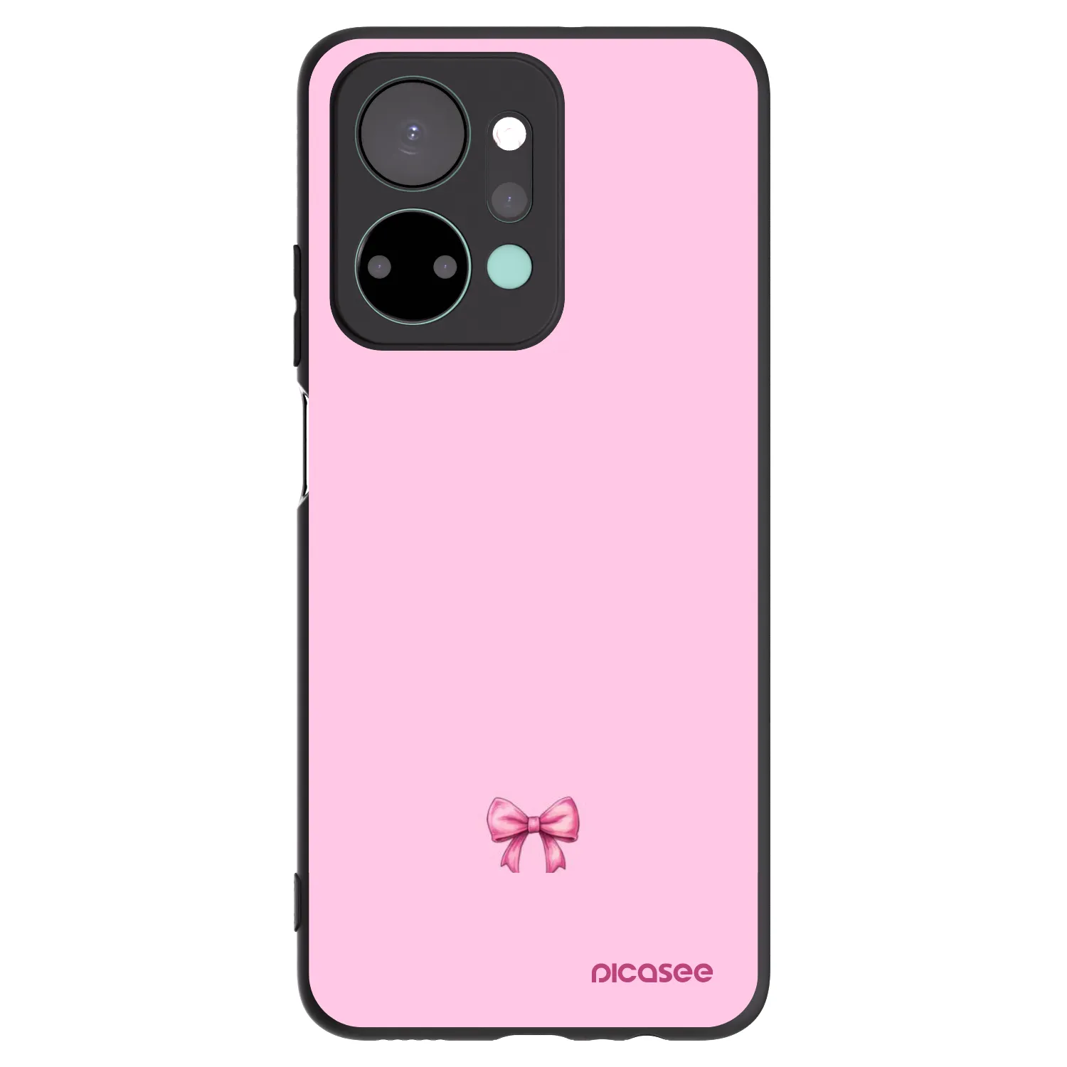 Picasee silikonový černý obal pro Honor X7a - Blush bow