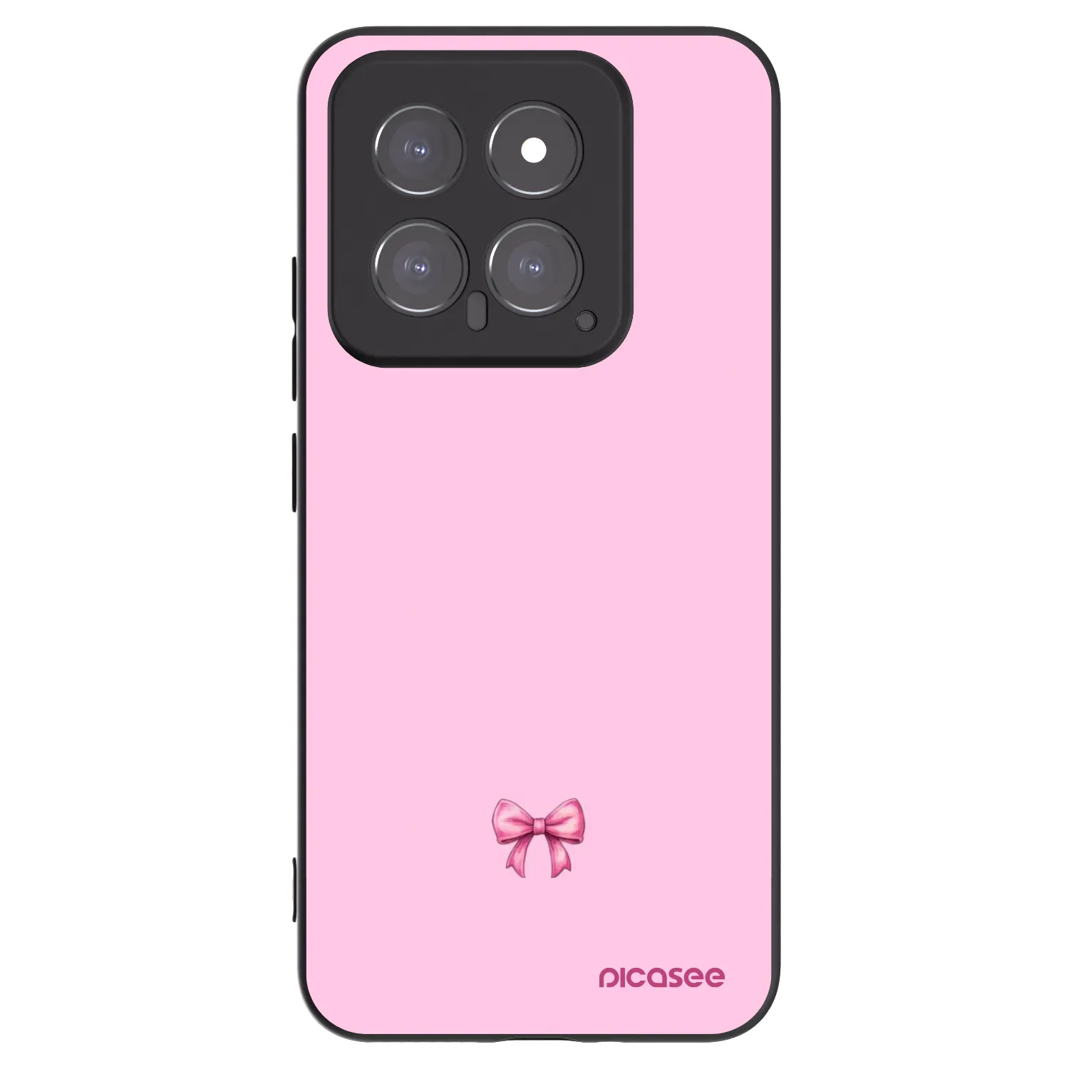 Picasee silikonový černý obal pro Xiaomi 14 - Blush bow
