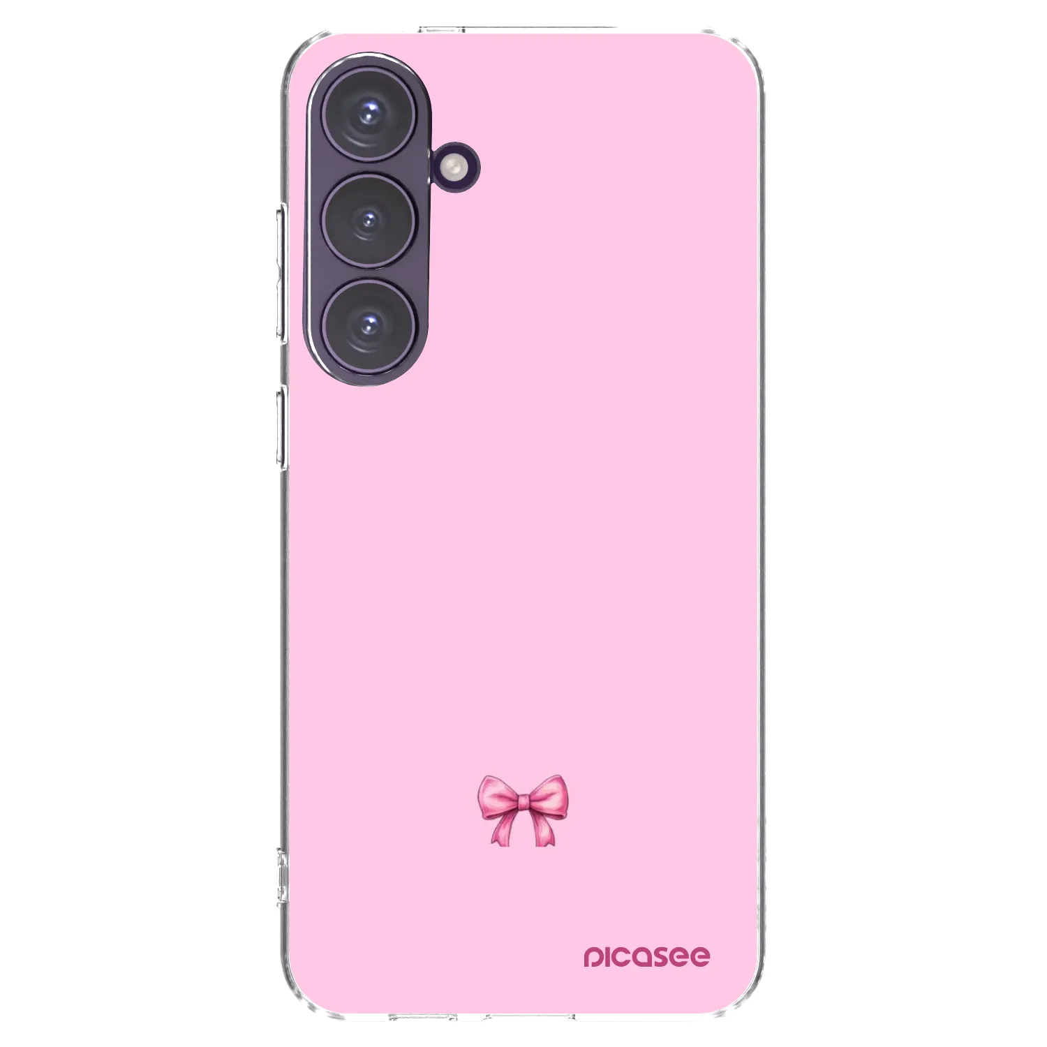 Picasee silikonový průhledný obal pro Samsung Galaxy S24+ S926B 5G - Blush bow