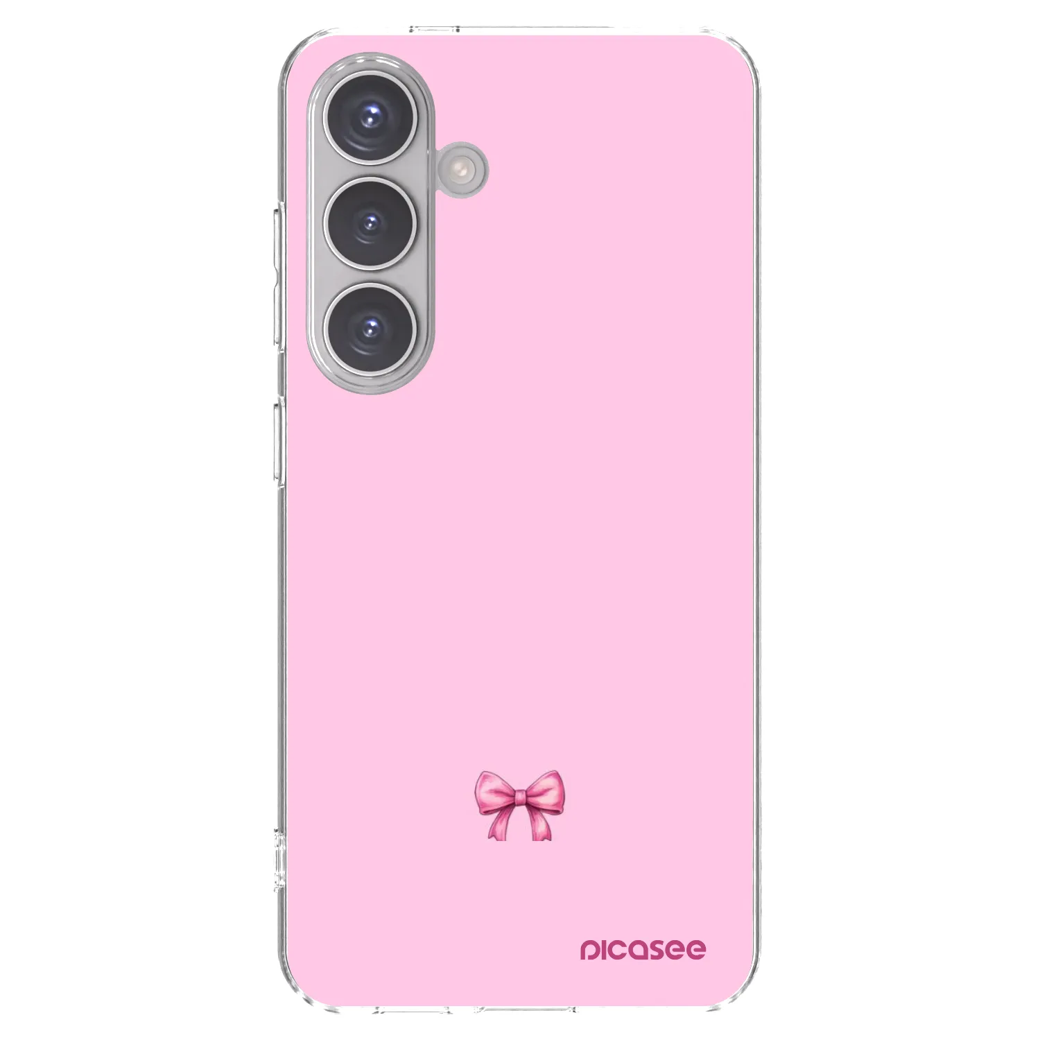 Picasee silikonový průhledný obal pro Samsung Galaxy S24 S921B 5G - Blush bow