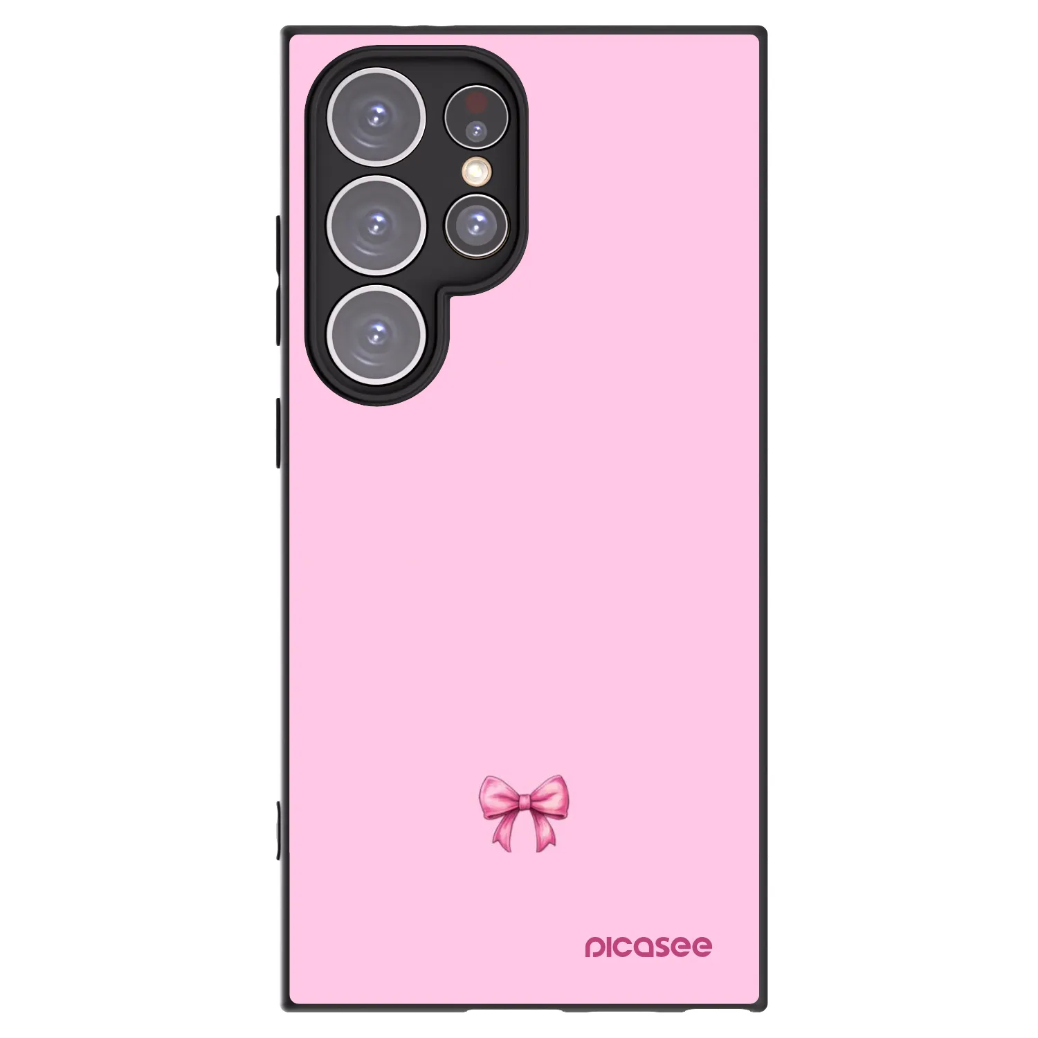Picasee silikonový černý obal pro Samsung Galaxy S24 Ultra S928B 5G - Blush bow