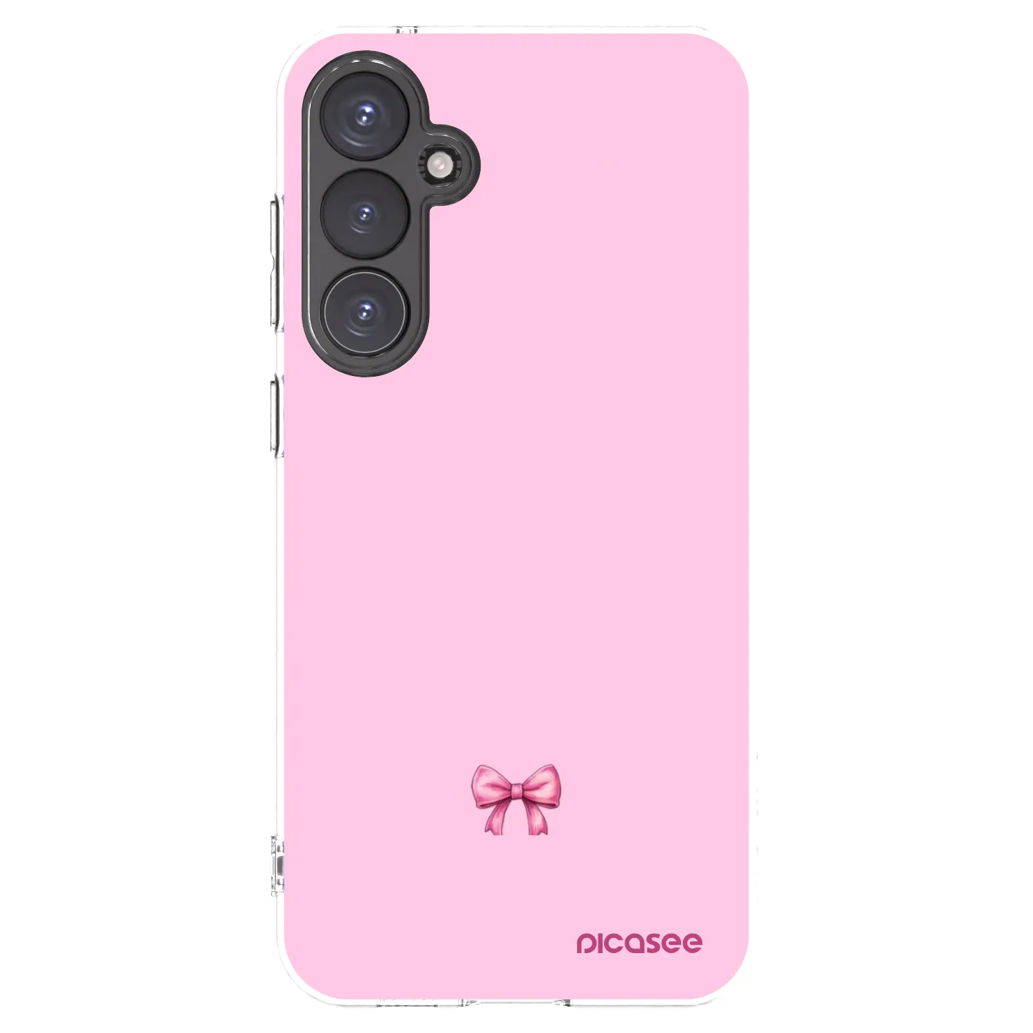 Picasee silikonový průhledný obal pro Samsung Galaxy S23 FE S711B - Blush bow
