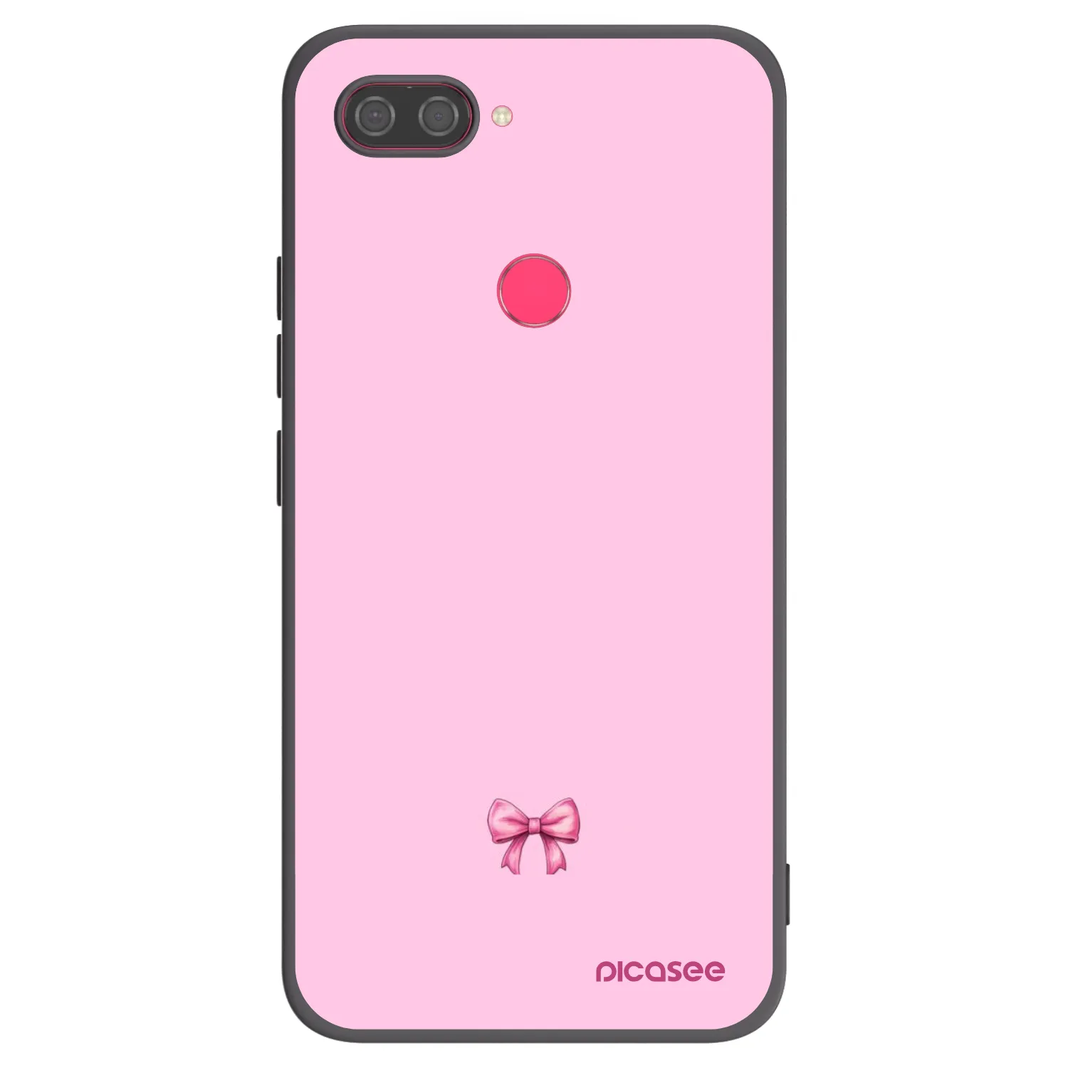 Picasee silikonový černý obal pro Xiaomi Mi 8 Lite - Blush bow