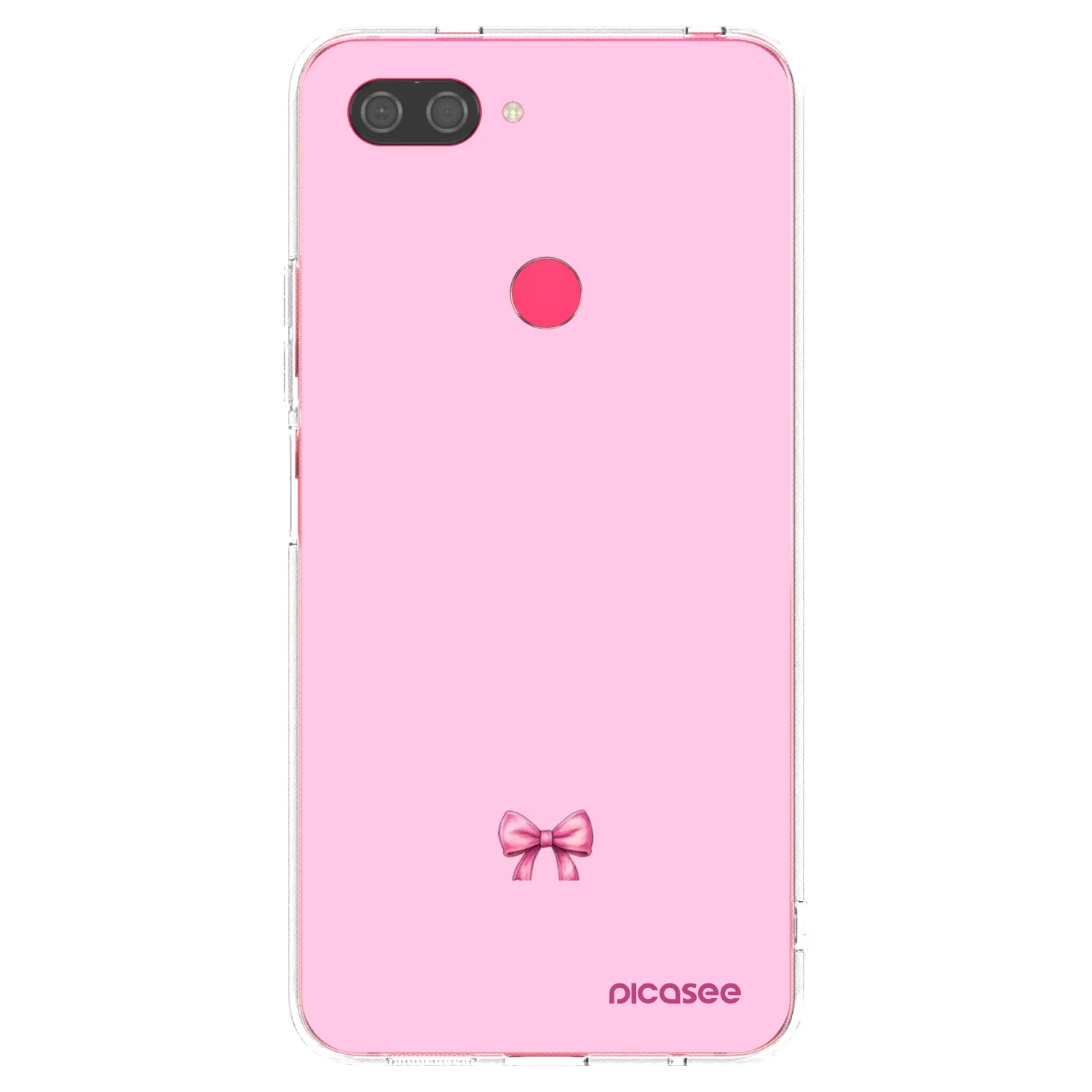 Picasee silikonový průhledný obal pro Xiaomi Mi 8 Lite - Blush bow